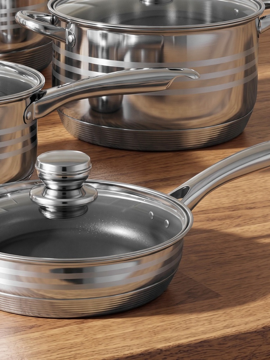 Stilo 12-Piece Stainless Steel Cookware Set