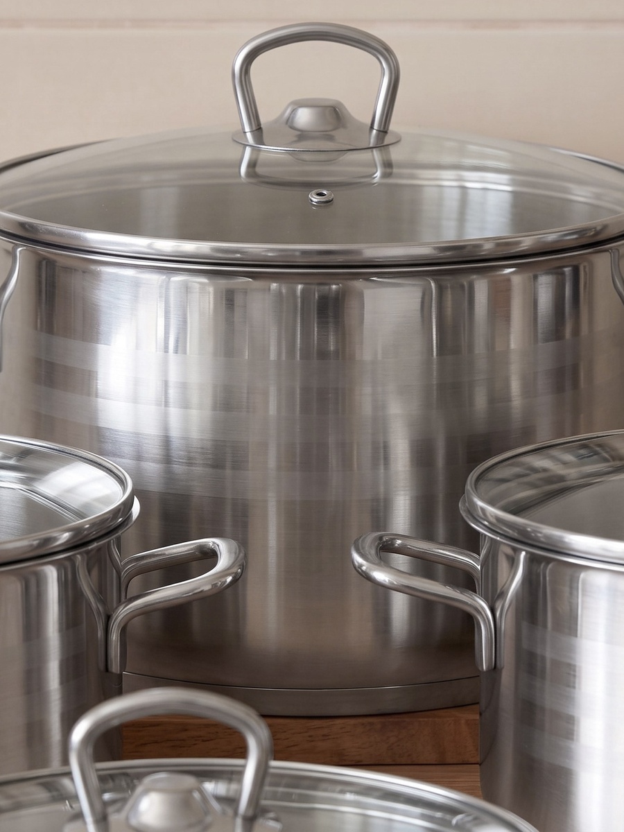 Covara 9-Piece Stainless Steel Cookware Set