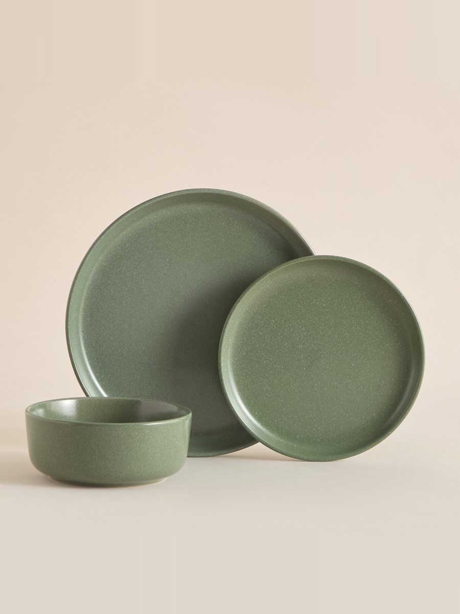 Elegenza Snowdrop Reactive 18-Piece Dinner Set - Serves 6