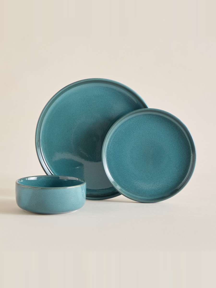 Elegenza Poppy Reactive 18-Piece Dinner Set - Serves 6