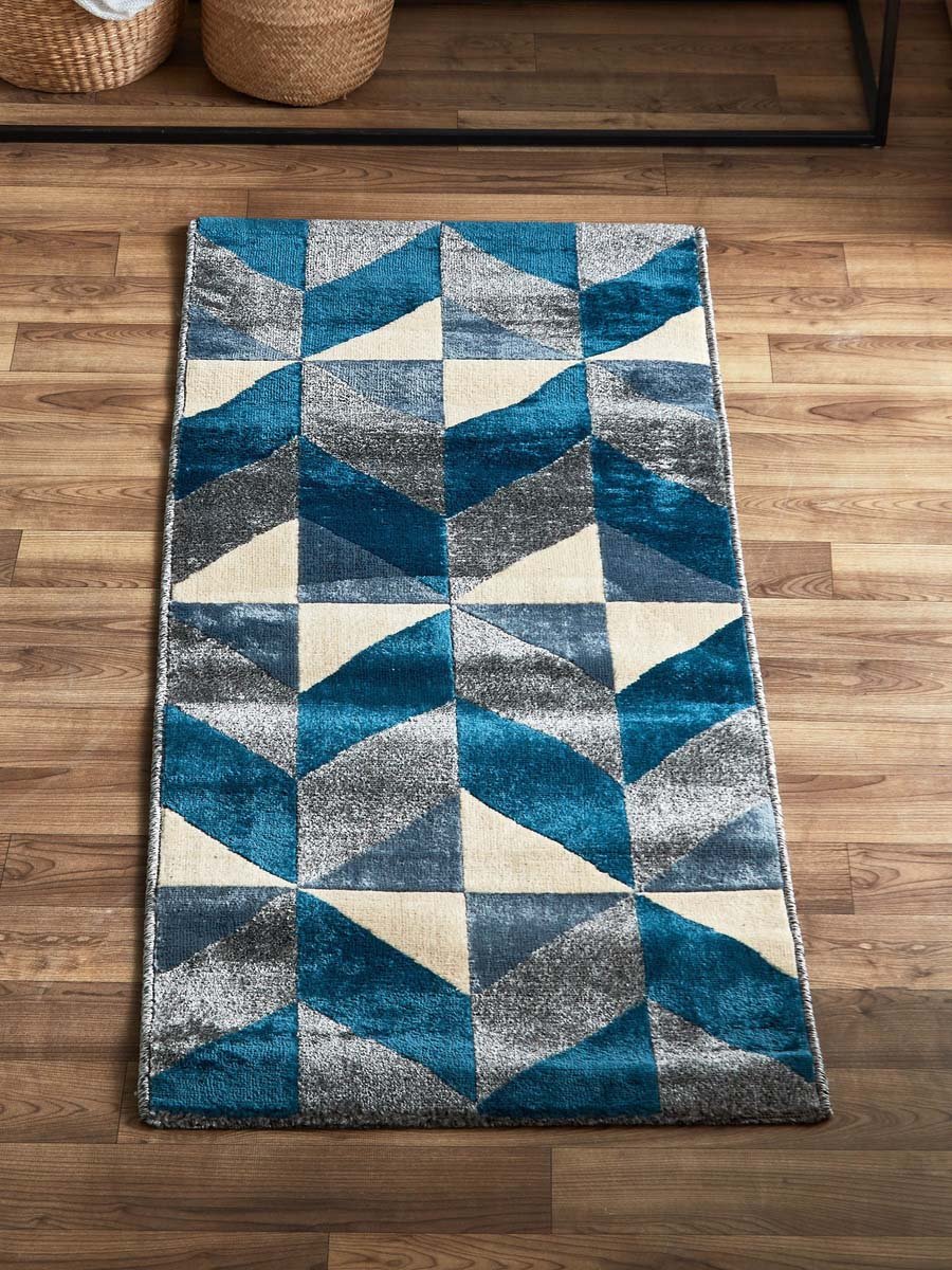 Sardinia Zig Zag Stain Resistant Polypropylene Rug - 60x150 cm