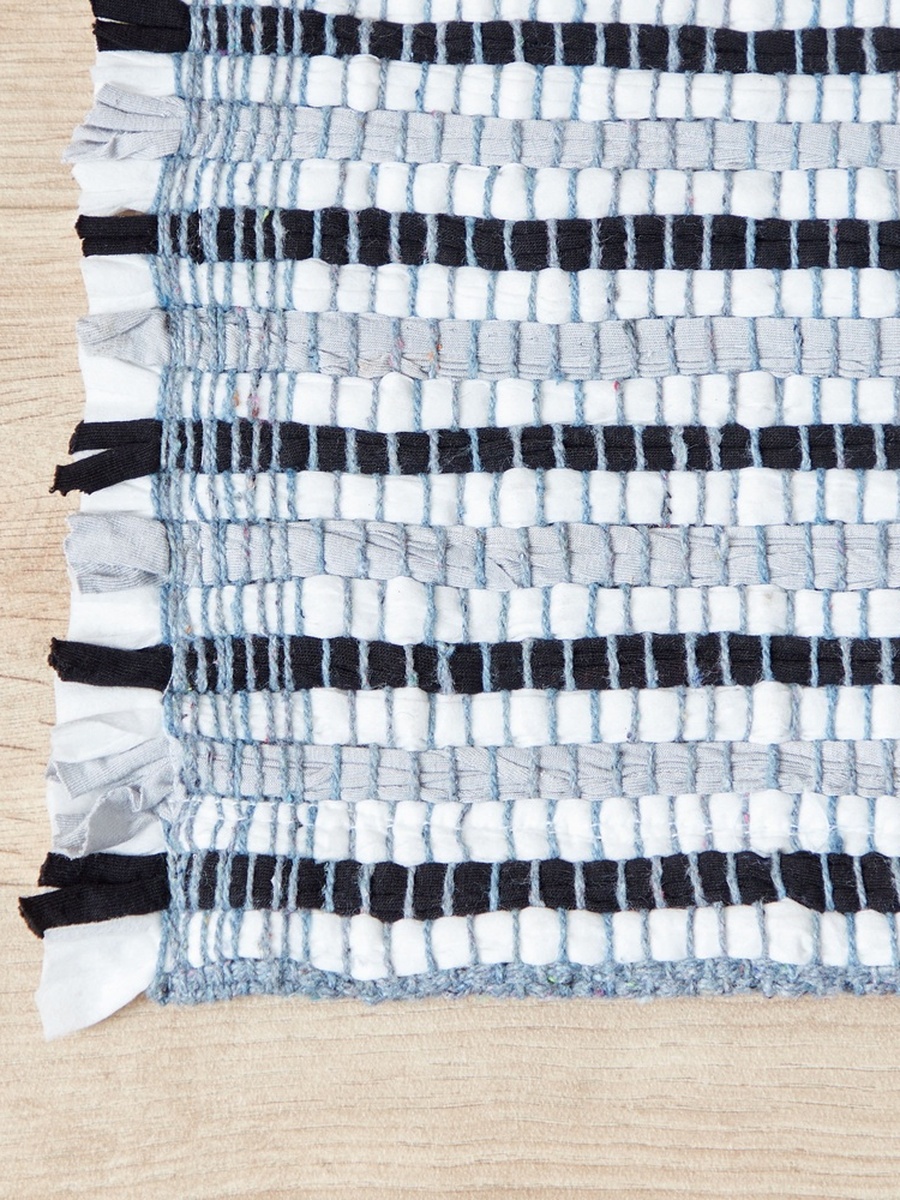 Axis Striped Chindi Assorted Dhurrie - 60x100 cm