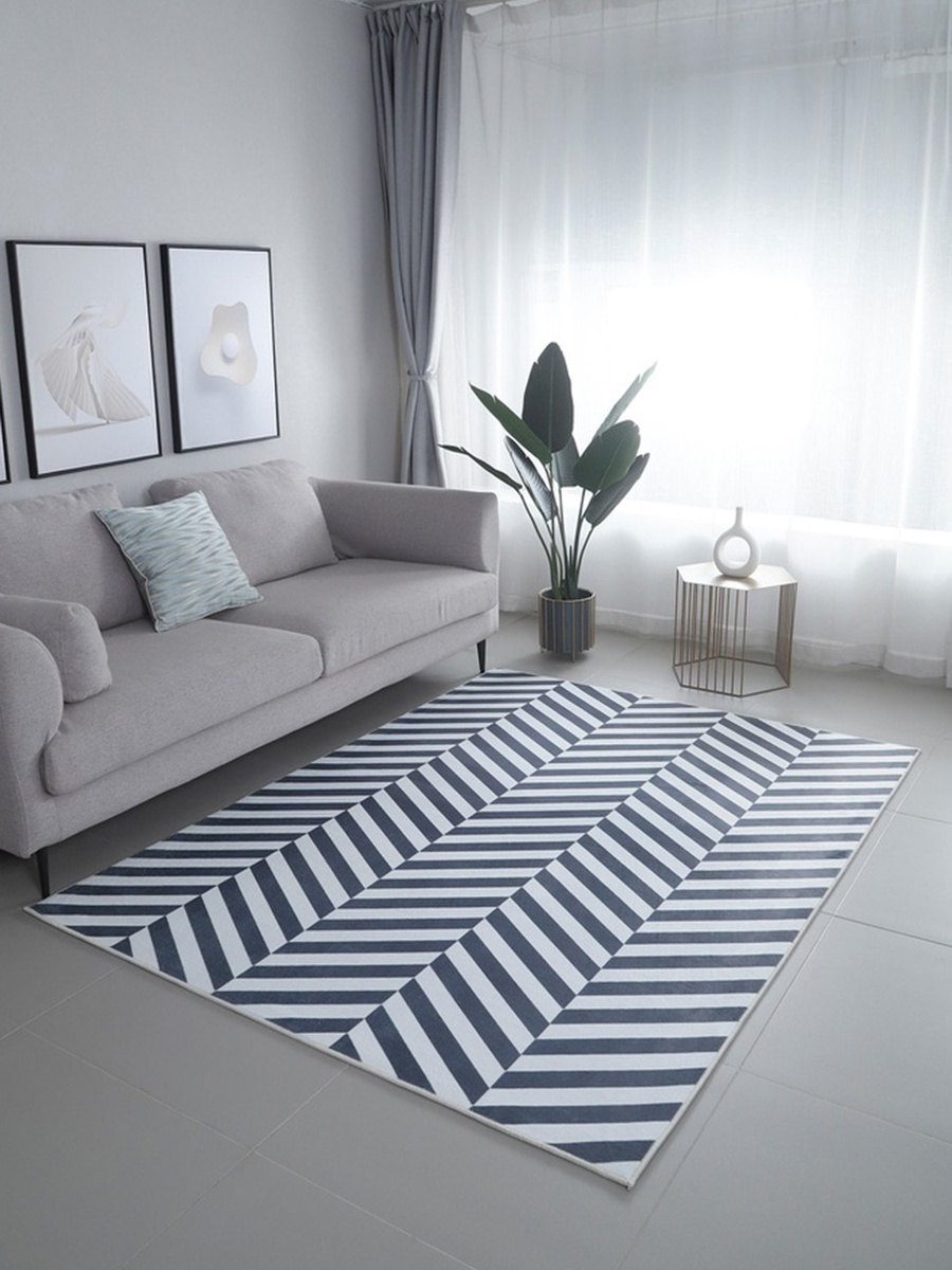 Wells Printed Flannel Rug - 150x200 cm