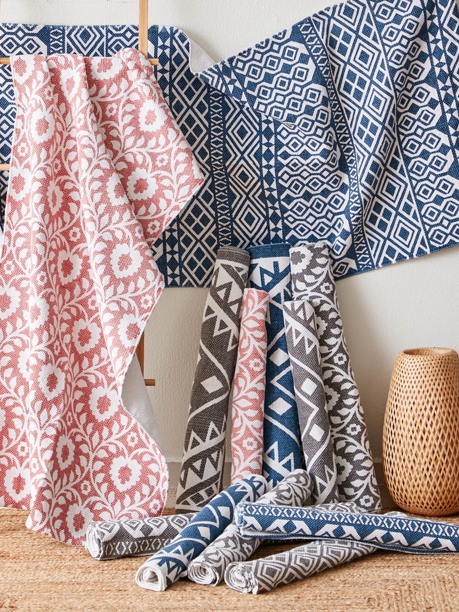 Nomadic Delilah Printed Cotton Dhurrie - 50x80 cm