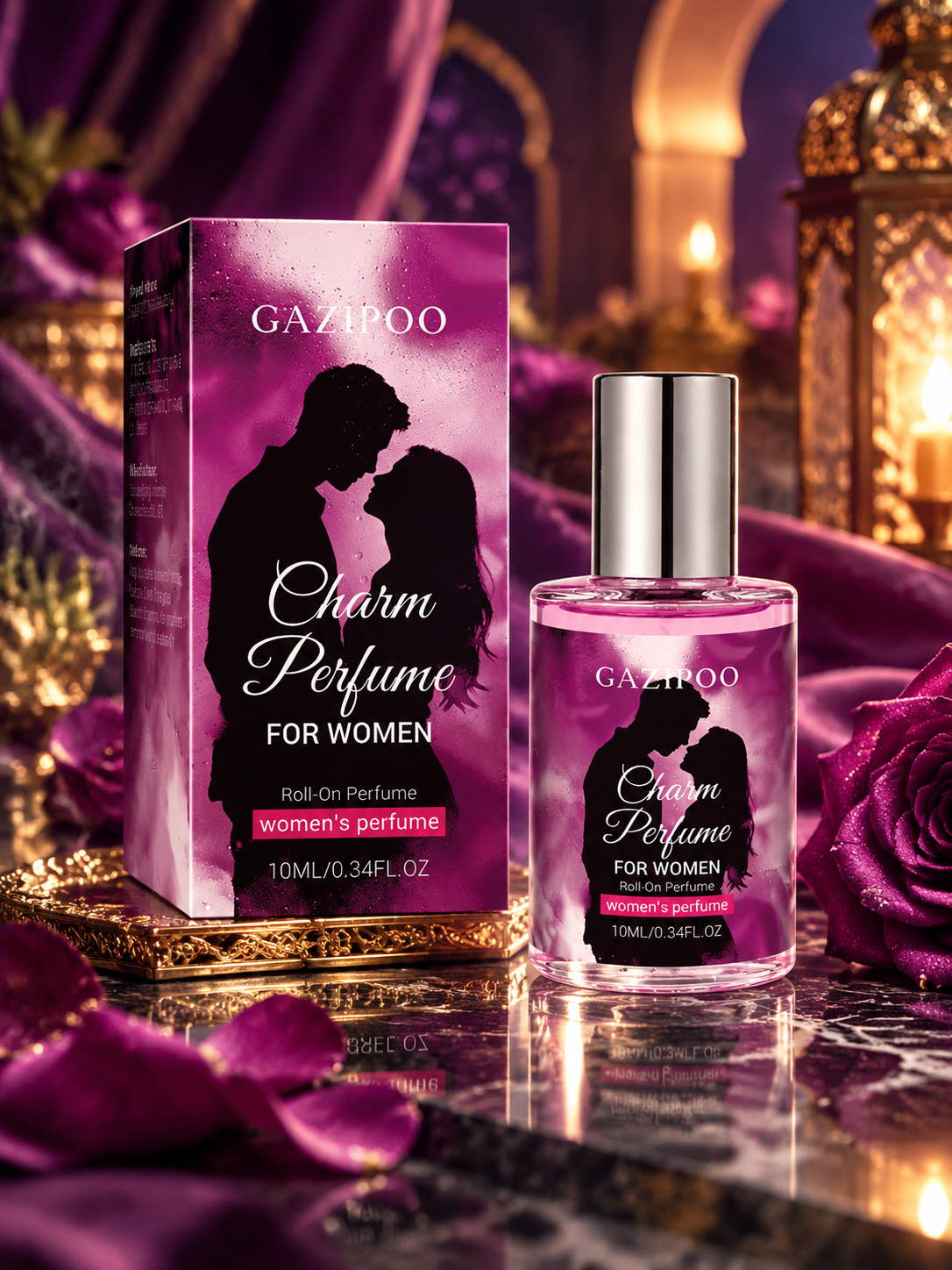 Purple Floral Roll-On Perfume