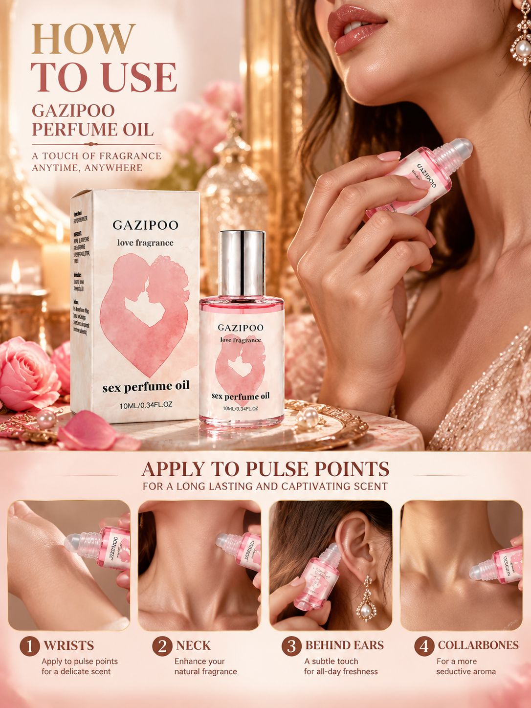 Love Fragrance Floral Perfume Oil 10ml