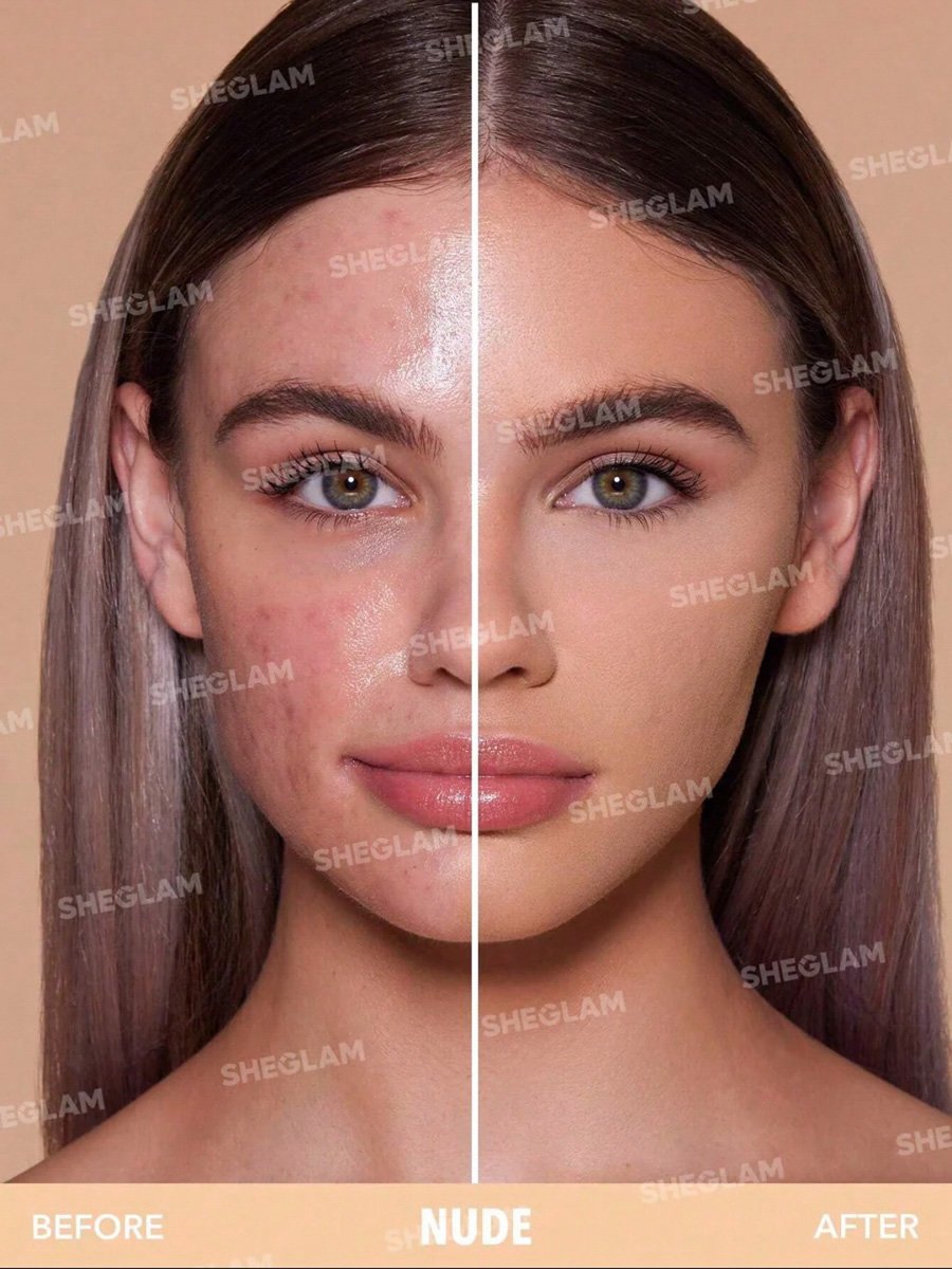 Skin Focus High Coverage Powder Foundation, Nude