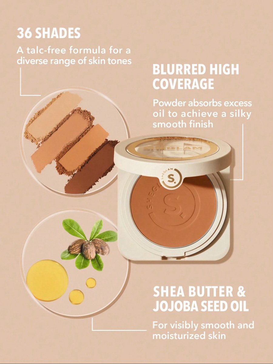 Skin Focus High Coverage Powder Foundation, Porcelain