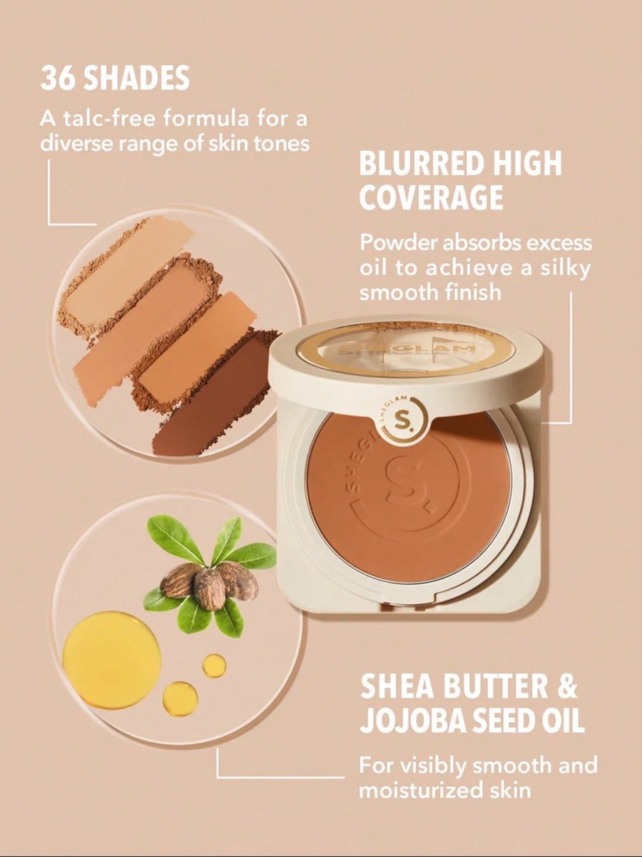 Skin Focus High Coverage Powder Foundation, Sand
