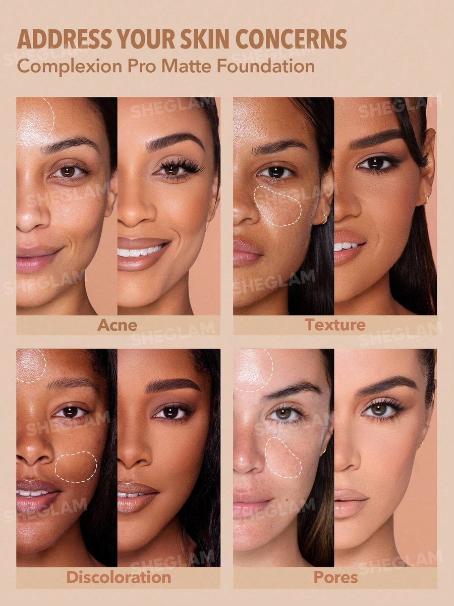 Complexion Pro Long Lasting Breathable Matte Foundation, Porcelain