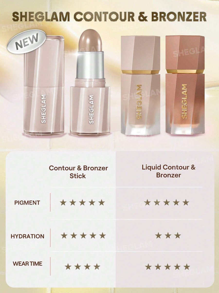 Buttery Buff Contour and Bronzer Stick, 01Soft Tan