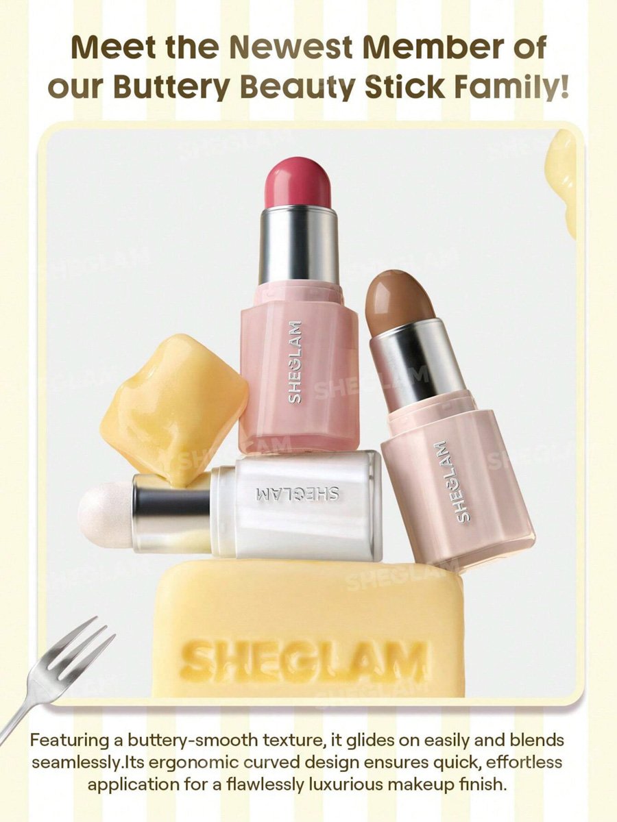 Buttery Buff Contour and Bronzer Stick, 01Soft Tan
