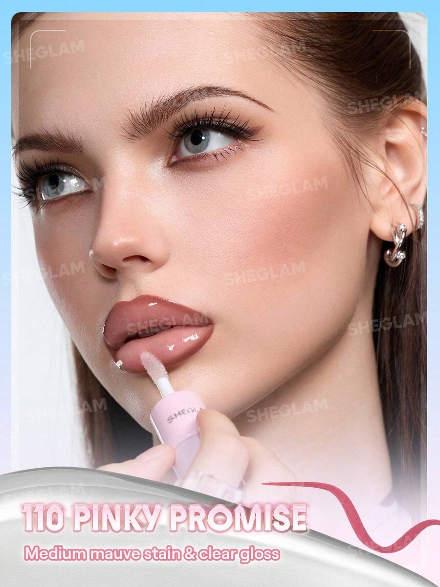 Line To Shine Peel Off Lip Stain and Gloss, Duo 110Pinky Promise