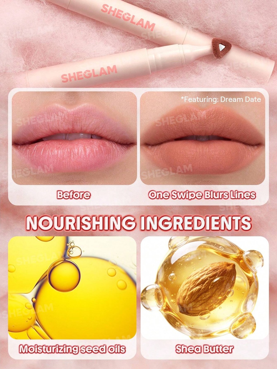 Marshmallow Puff Lip Blur Pen, 136 Blush Whip
