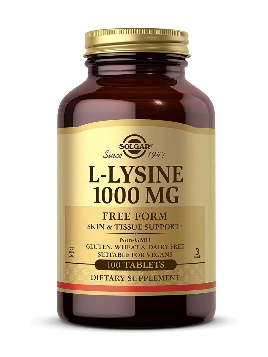 L-Lysine Tablets 1000 Mg | Unflavored | Supports | Lysine |  100 Tablets