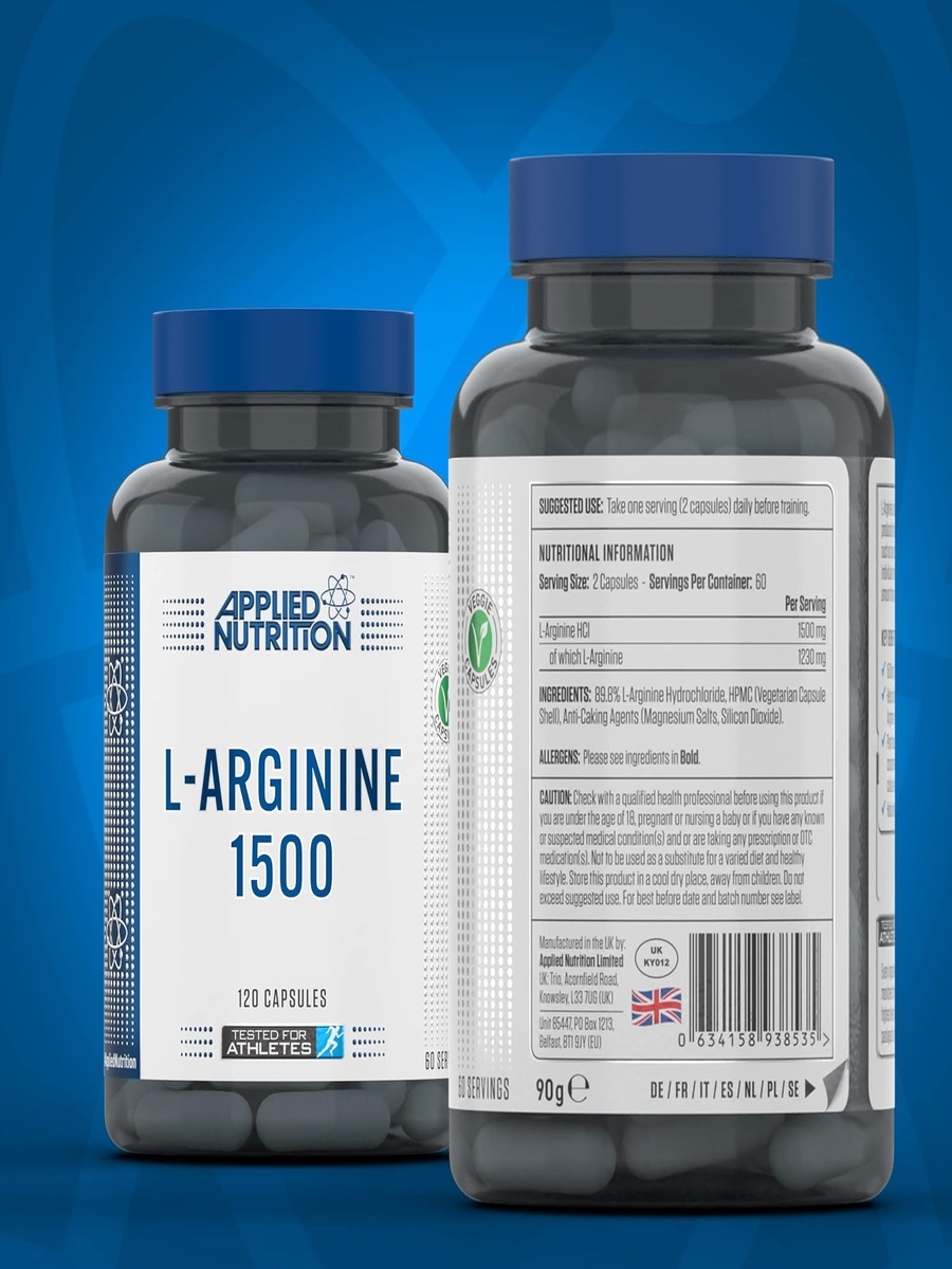 L-Arginine Capsules | Unflavored | Immune Support and Strength | Amino Acid |  120 Capsules
