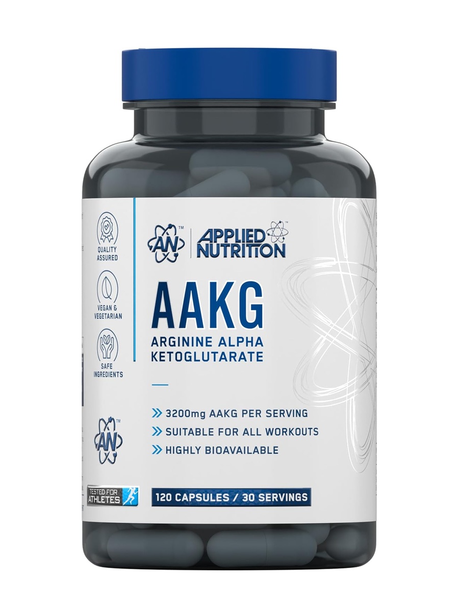 AAKG L Arginine Alpha Ketoglutarate | Unflavored | Energy Management | Arginine | 120 Capsules