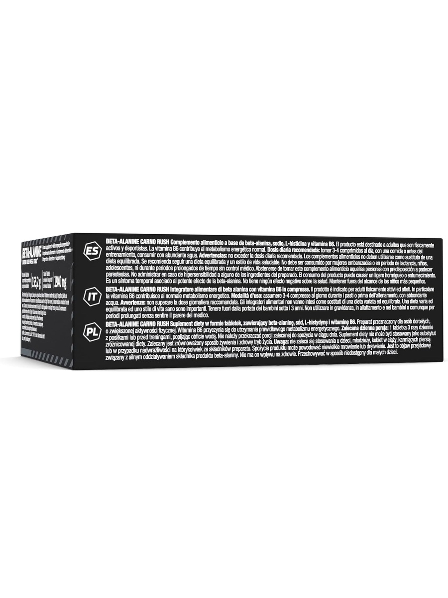 Beta-Alanine Carno Rush Mega Tablets | Unflavored | Endurance Support | Amino Acid |  80 Tablets