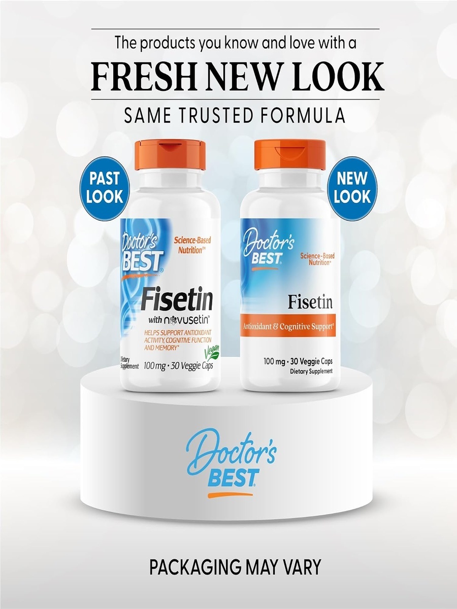 Fisetin with Novusetin® 100 mg | Antioxidant & Cellular Health Support | Vegetarian Capsules | 30 Veggie Capsules