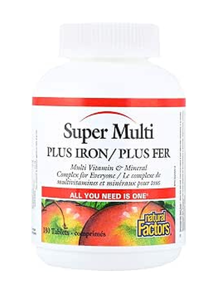 Super Multi Plus Iron | Unflavored | Nutritional Support | Multi Vitamin | 180 Softgels