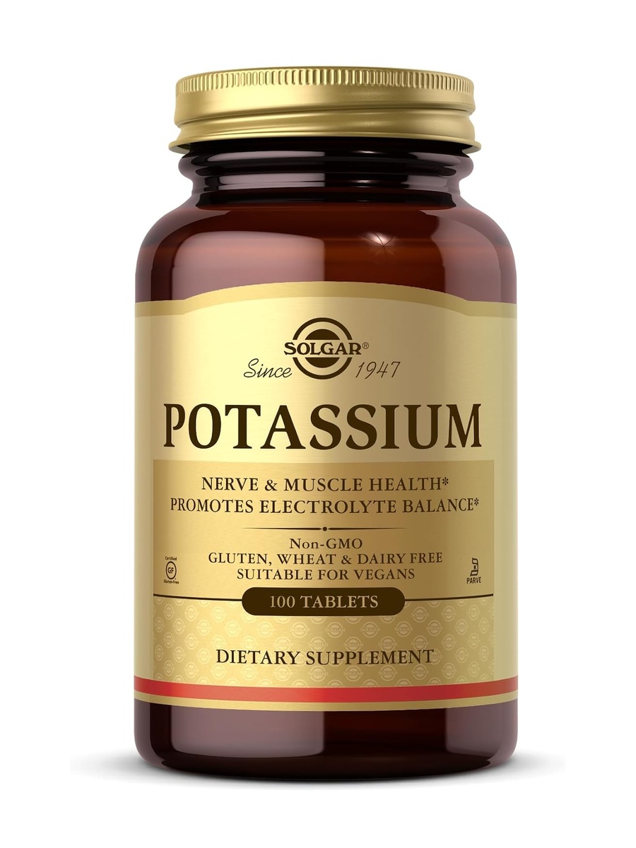 Potassium 99 mg Dietary Supplement | Unflavored | Supports Electrolyte Balance | Potassium |  100 Tablets