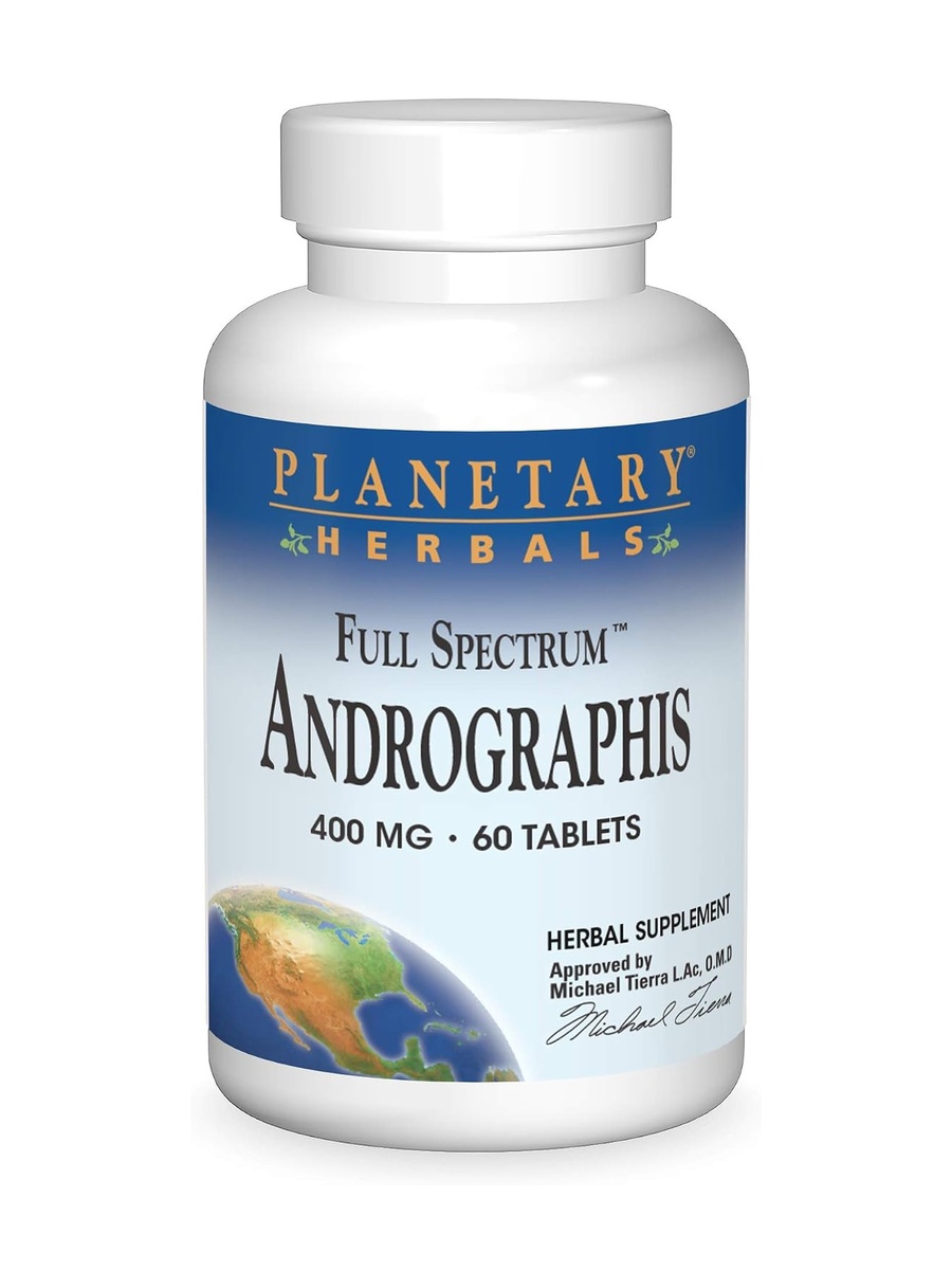 Andrographis Full Spectrum 400 mg | Unflavored | Heart Health Support | Calcium |  60 Tablets