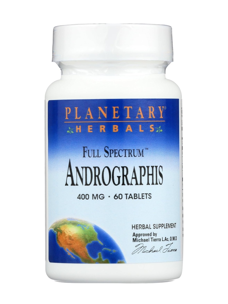 Andrographis Full Spectrum 400 mg | Unflavored | Heart Health Support | Calcium |  60 Tablets
