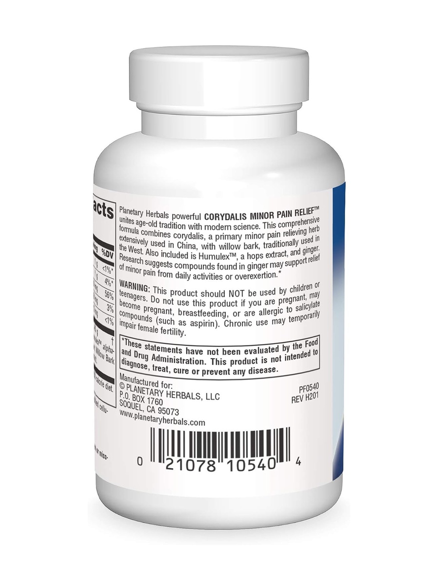 Corydalis 750 mg | Antioxidant, Pain Relief |  30 Tablets