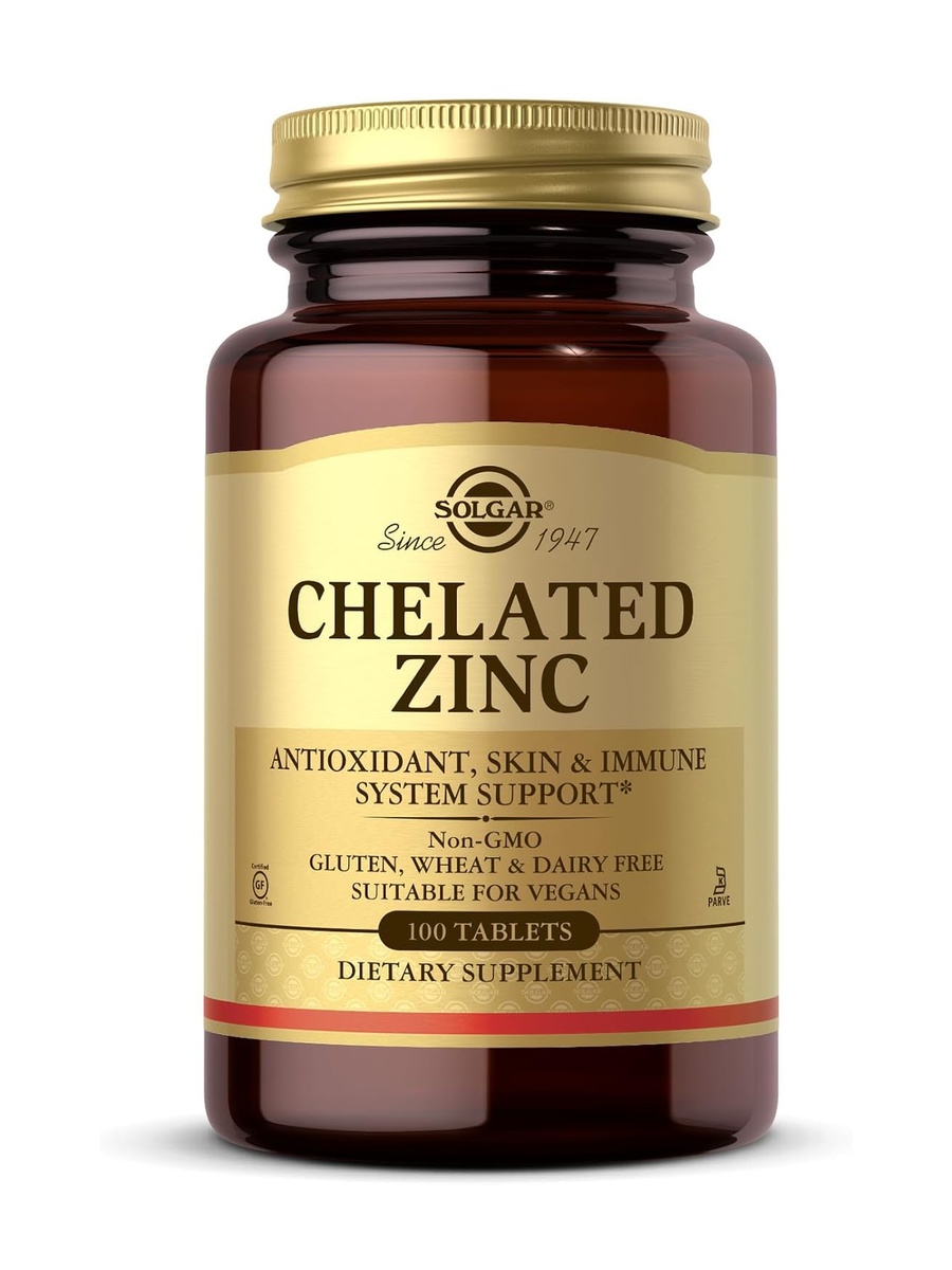 Chelated Zinc Tablets | Unflavored | Mineral Support | Zinc |  100 Tablets