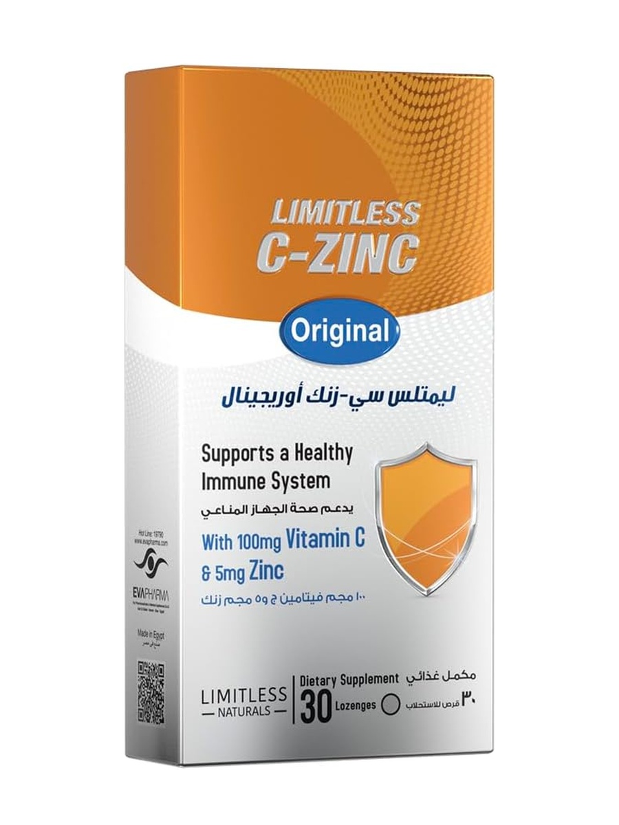 Original Vitamin C and Zinc Lozenges | Mint Flavor | Immune Support  | Orange | Energy Management | Zinc 5 mg, Vitamin C 100 mg |  30 Lozenges
