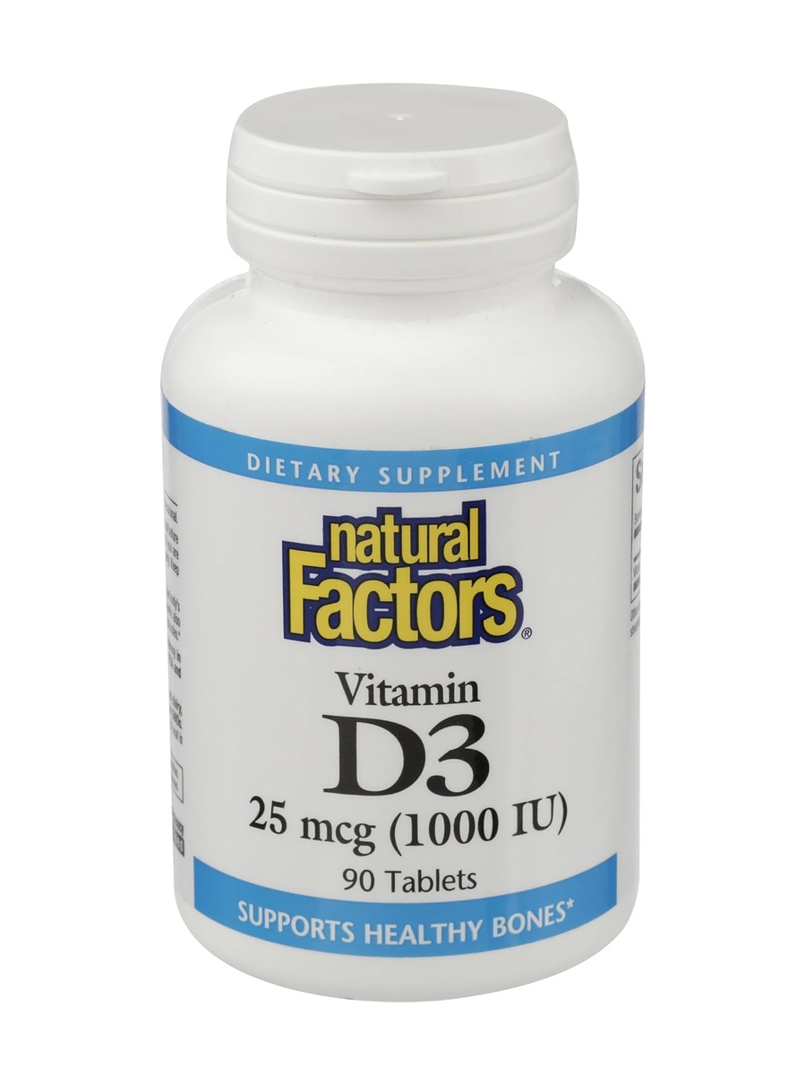 Vitamin D3 1000 IU | Unflavored | Immune Support, Healthy Bones | Calcium |  90 Tablets