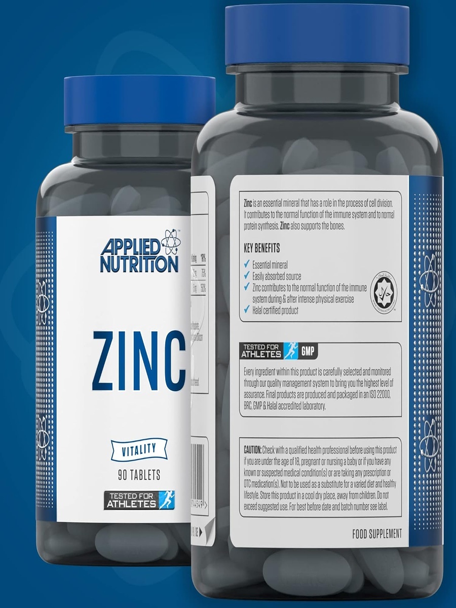 Zinc Essential Mineral With Vitamin C | Unflavored | Immune Support |  90 Tablets