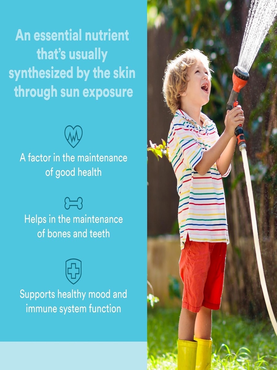 Kids Vitamin D3, 400 IU Drop | Unflavored, 15 ml | Bone Health Support | 500 Servings