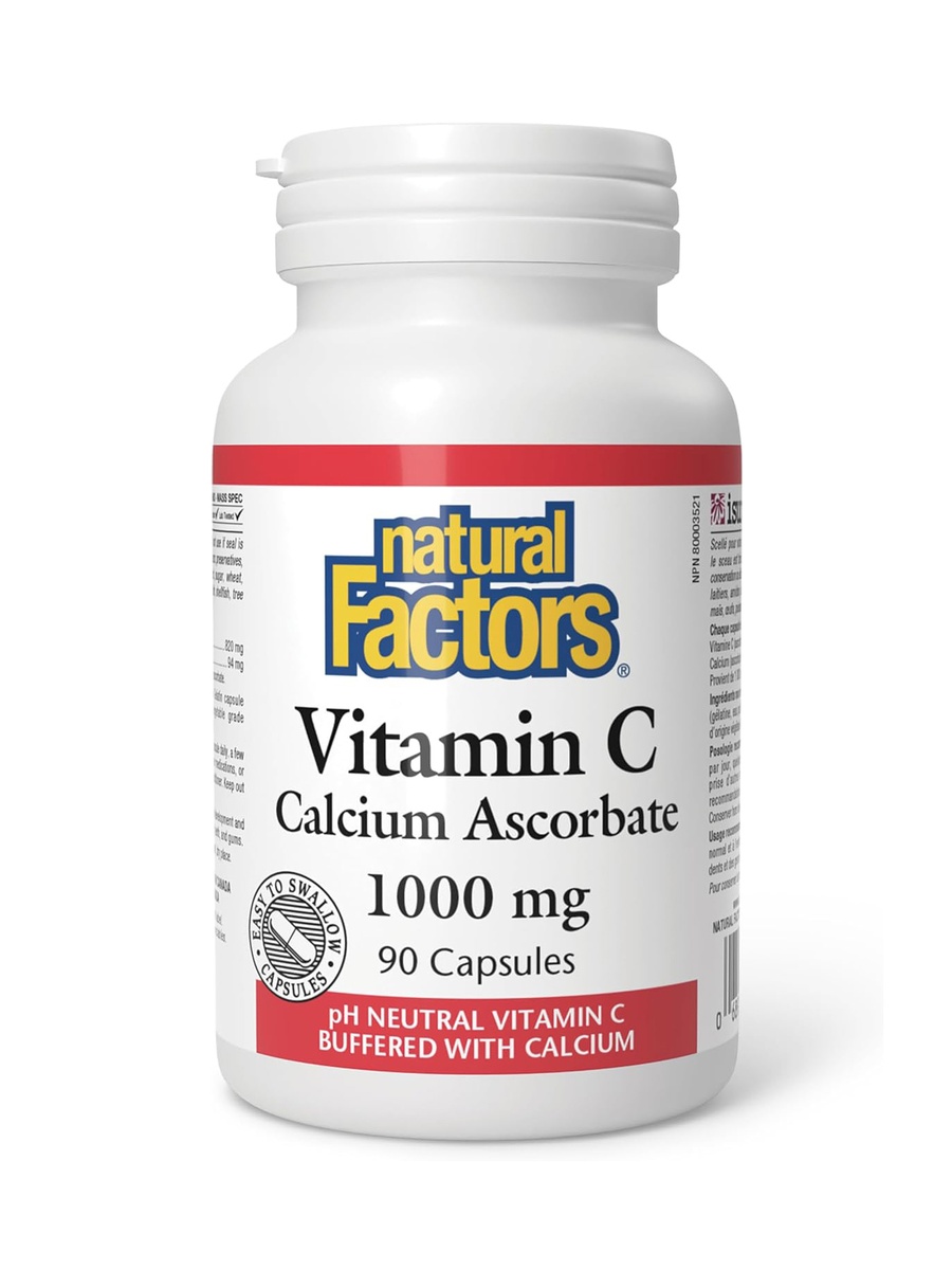 Vitamin C Calcium Ascorbate 1000 mg | Unflavored | immune support | Vitamin C |  90 Capsules