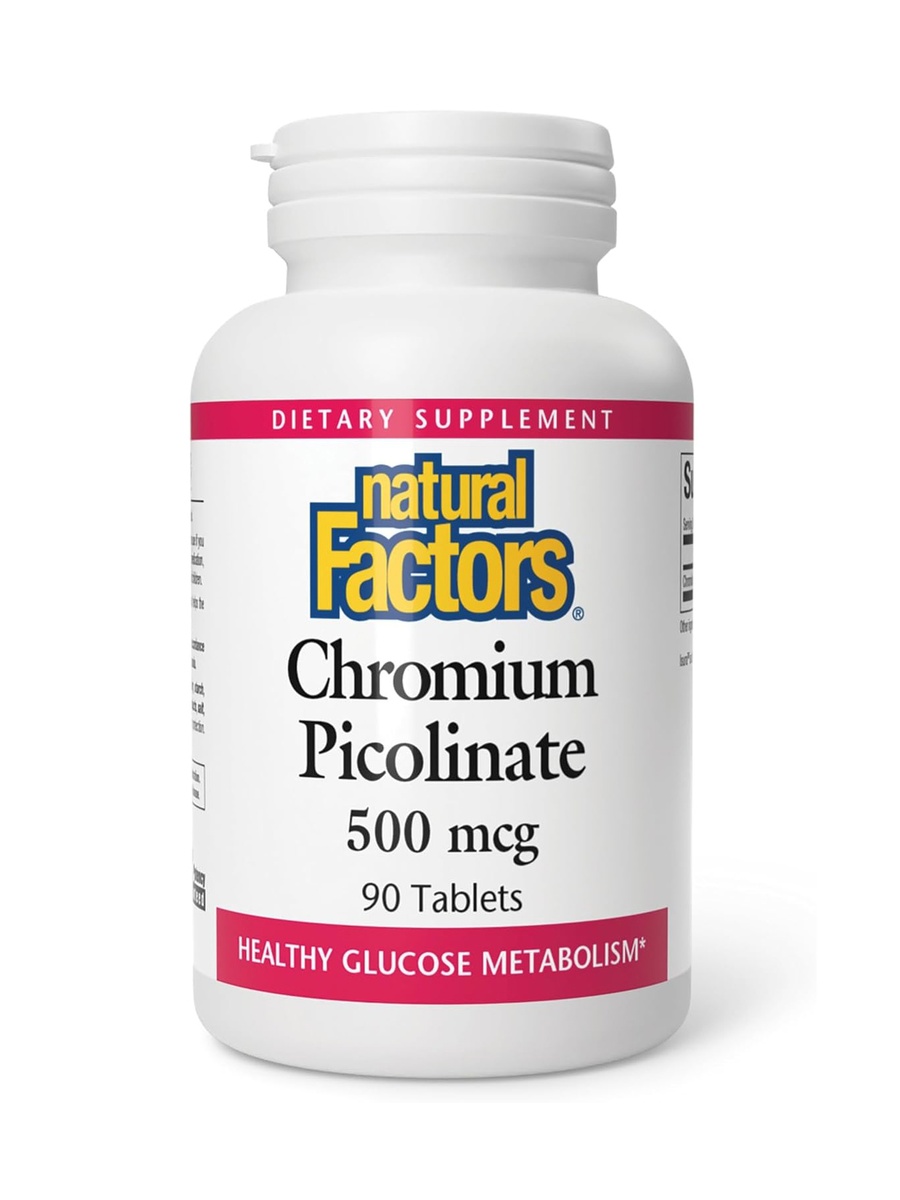 Chromium Picoline 500 mcg | Unflavored | Healthy Glucose Metabolism |  90 Tablets