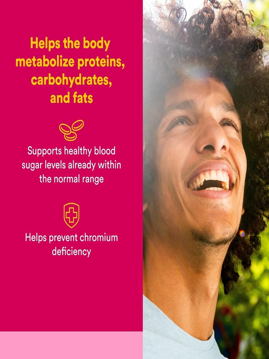 Chromium Picoline 500 mcg | Unflavored | Healthy Glucose Metabolism |  90 Tablets