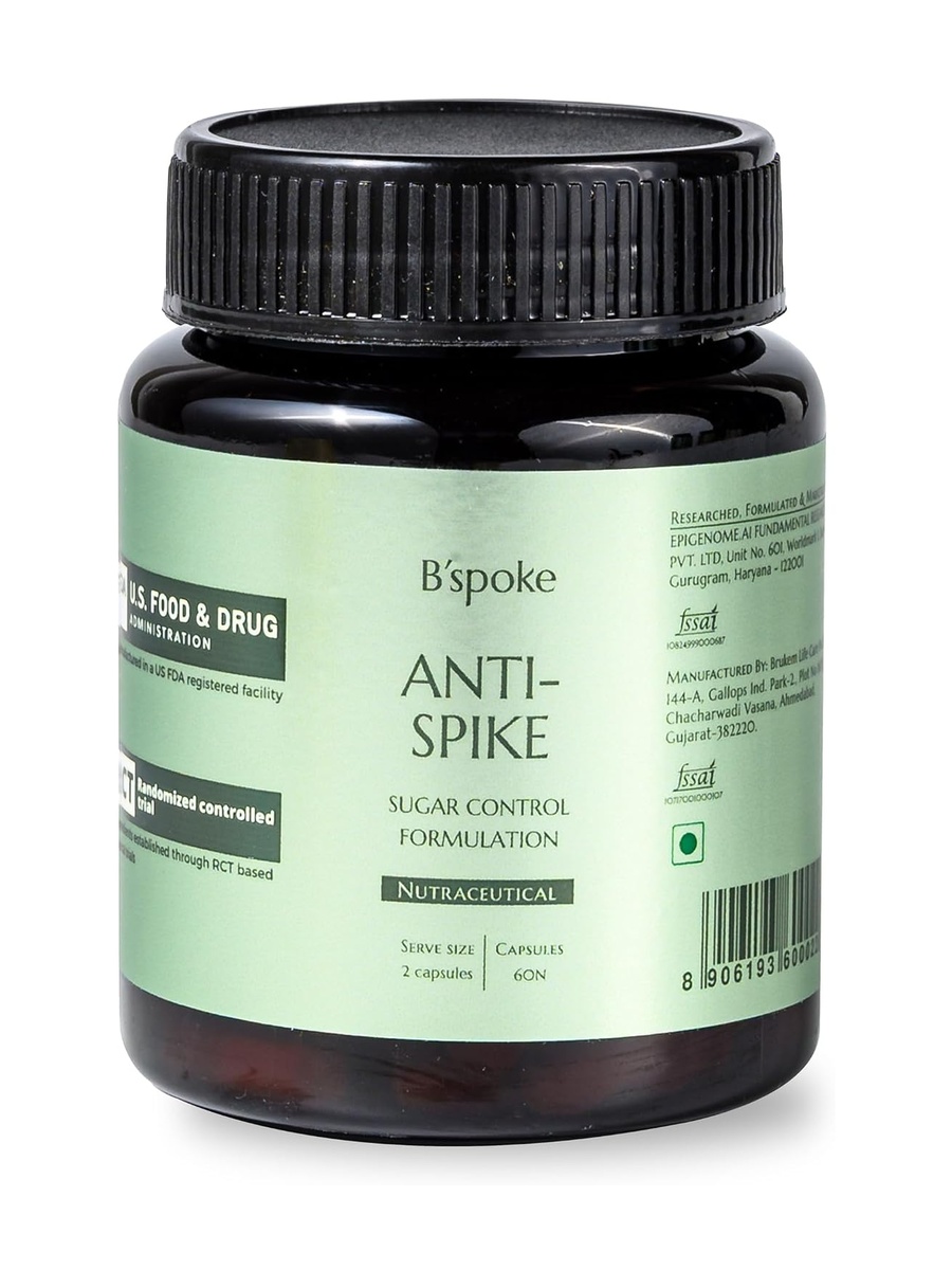 Anti-Spike Advanced Diabetes Support for Blood Sugar Control & Insulin Sensitivity | Enriched with Berberine, Chromium Picolinate, and Korean Red Ginseng | Mineral Support | 60 Capsules.