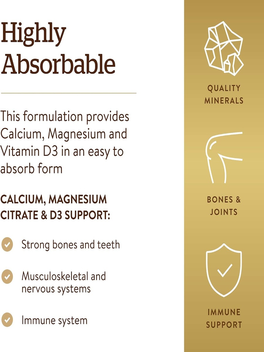 Calcium Magnesium With Vitamin D3 | Unflavored | bone health support | Calcium | 150 Tablets