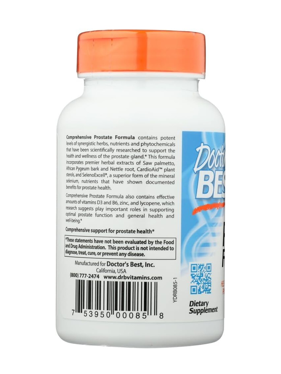 Comprehensive Prostate Formula | Prostate & Men’s Health Support | Vegetarian Capsules | 120 Capsules
