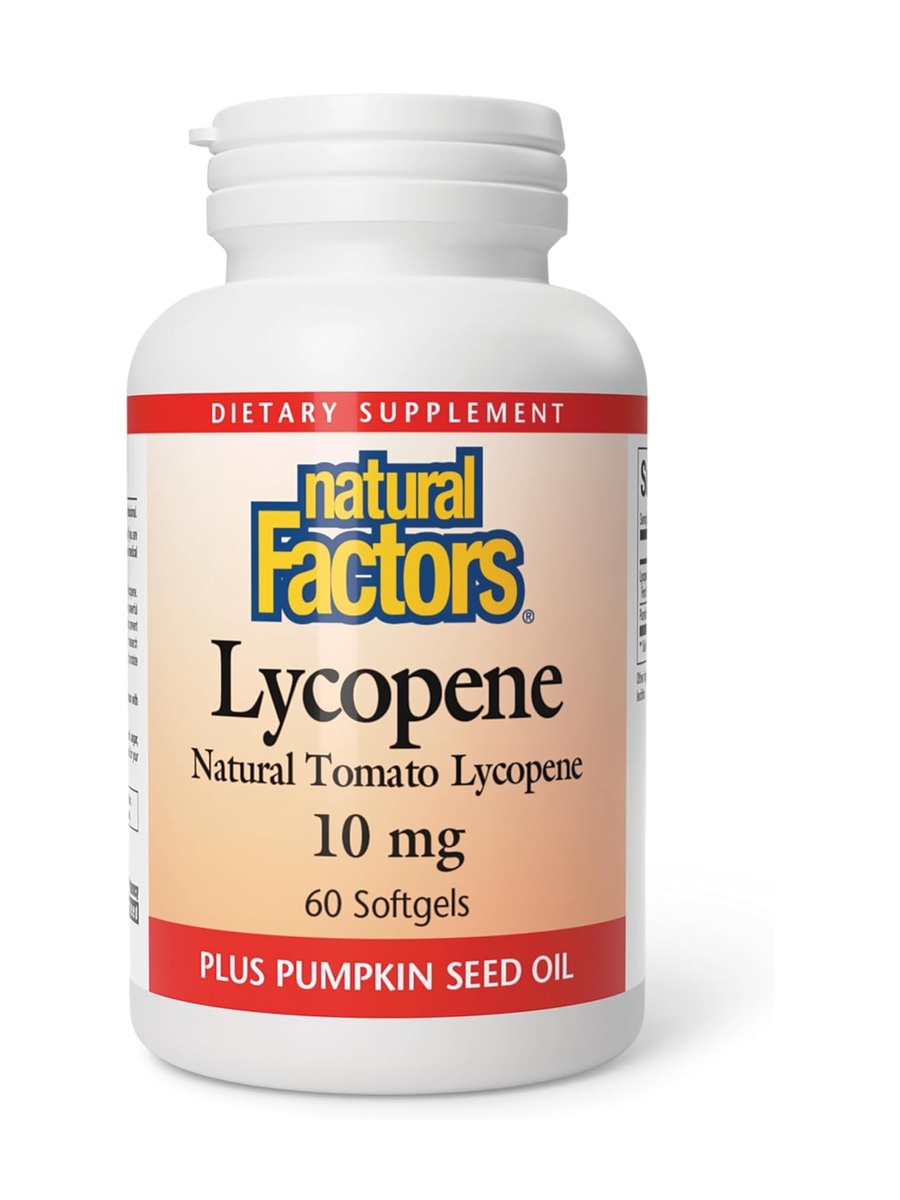 Natural Tomato Lycopene 10 mg Softgels | Pumpkin Seed Oil | Immune Support |  60 Softgels