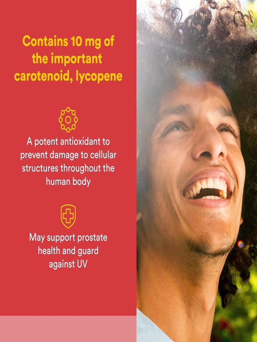 Natural Tomato Lycopene 10 mg Softgels | Pumpkin Seed Oil | Immune Support |  60 Softgels