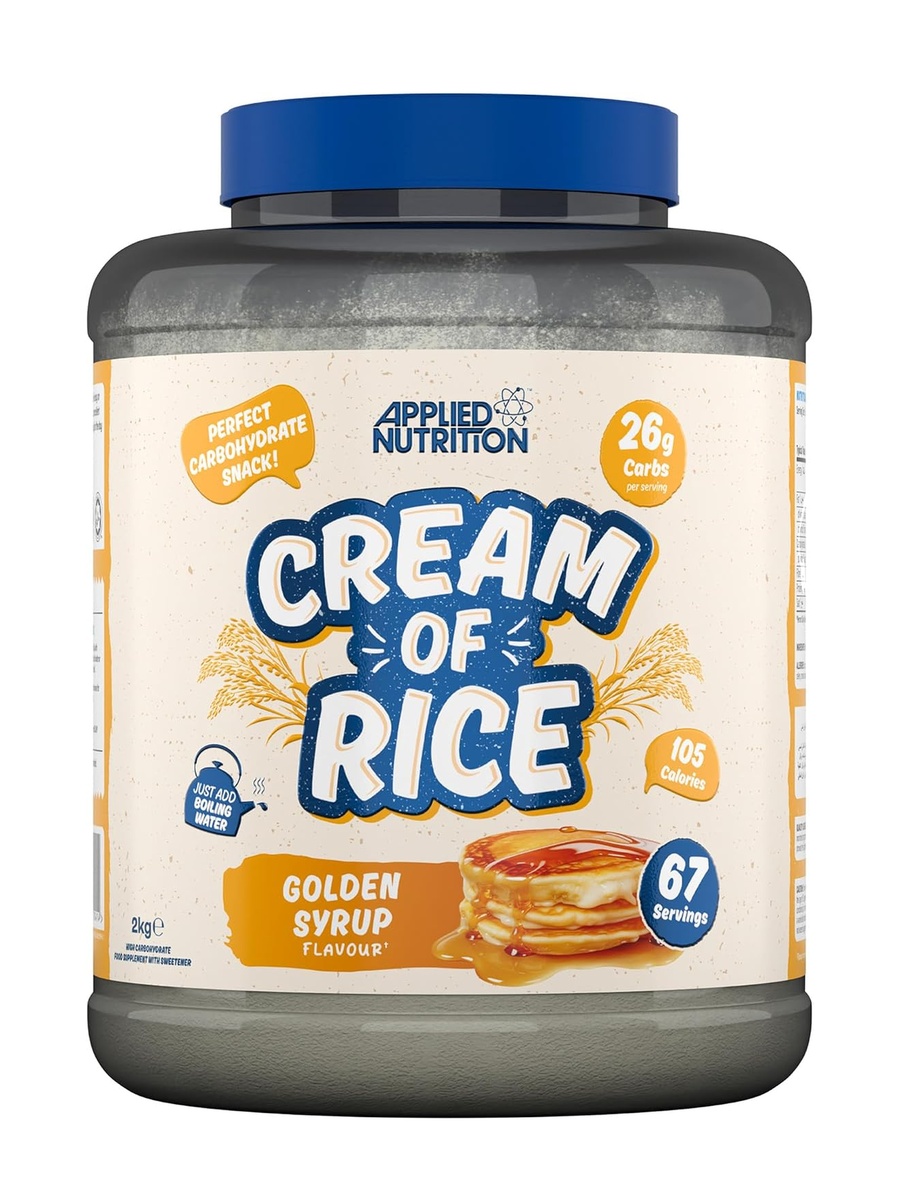 Cream of Rice | Golden Syrup, 2 kg | Digestive Health Support | 67 Servings