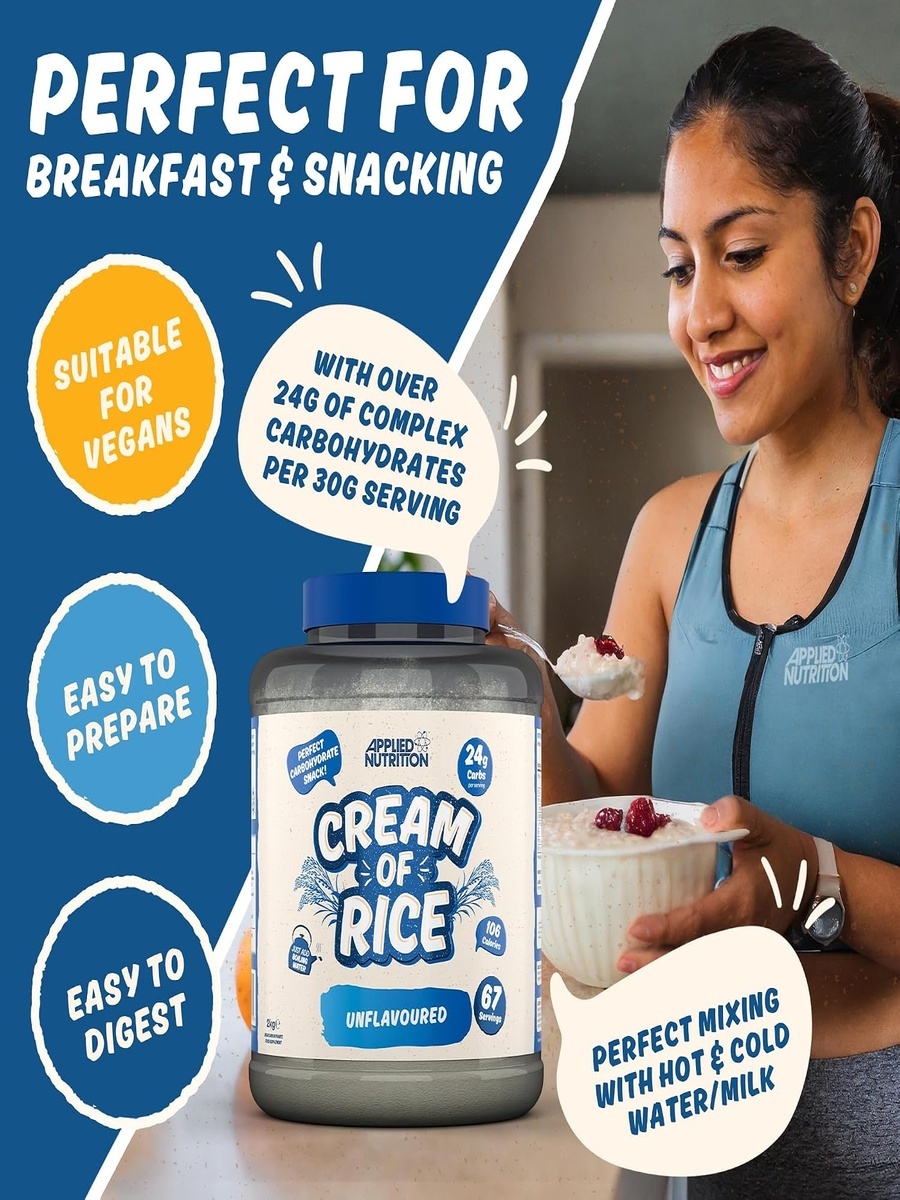 Cream of Rice | Golden Syrup, 2 kg | Digestive Health Support | 67 Servings
