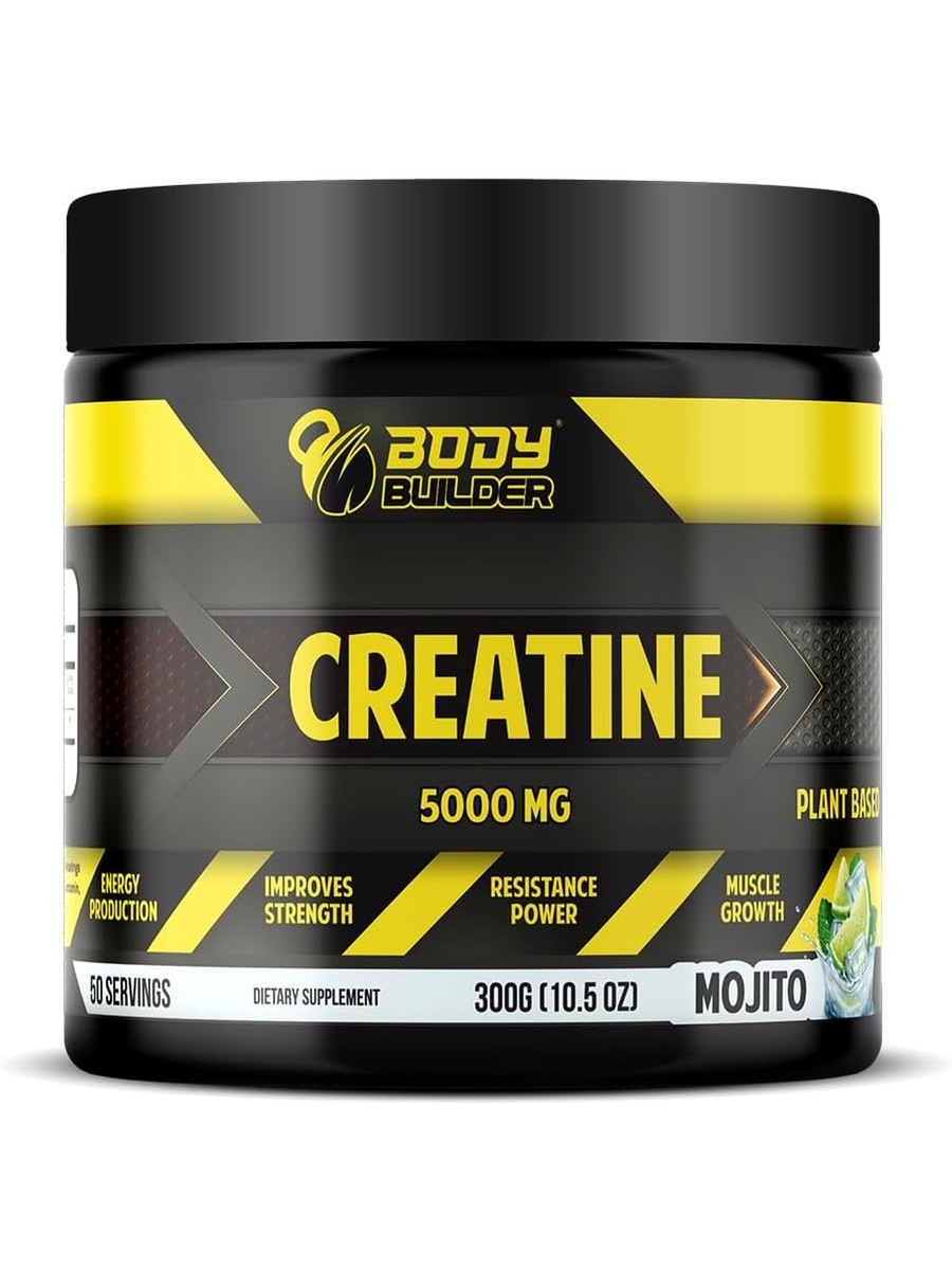 creatine monohydrate powder | Mojito, 300 g | Energy Production during workout and Muscle Growth | Creatine | 50 Servings