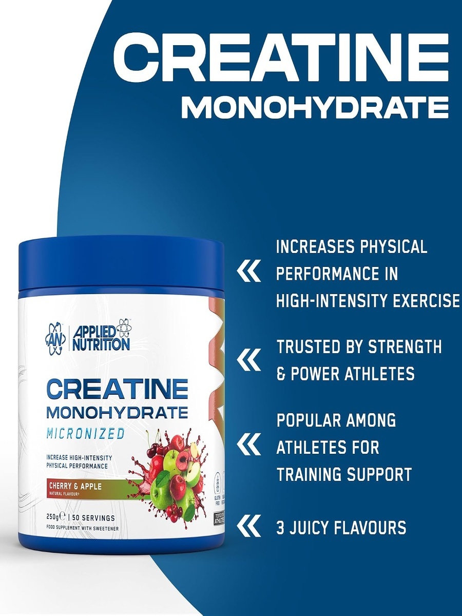 Creatine Flavoured | Cherry, 250 g | Bone and Joint Support | Creatine | 50 Servings