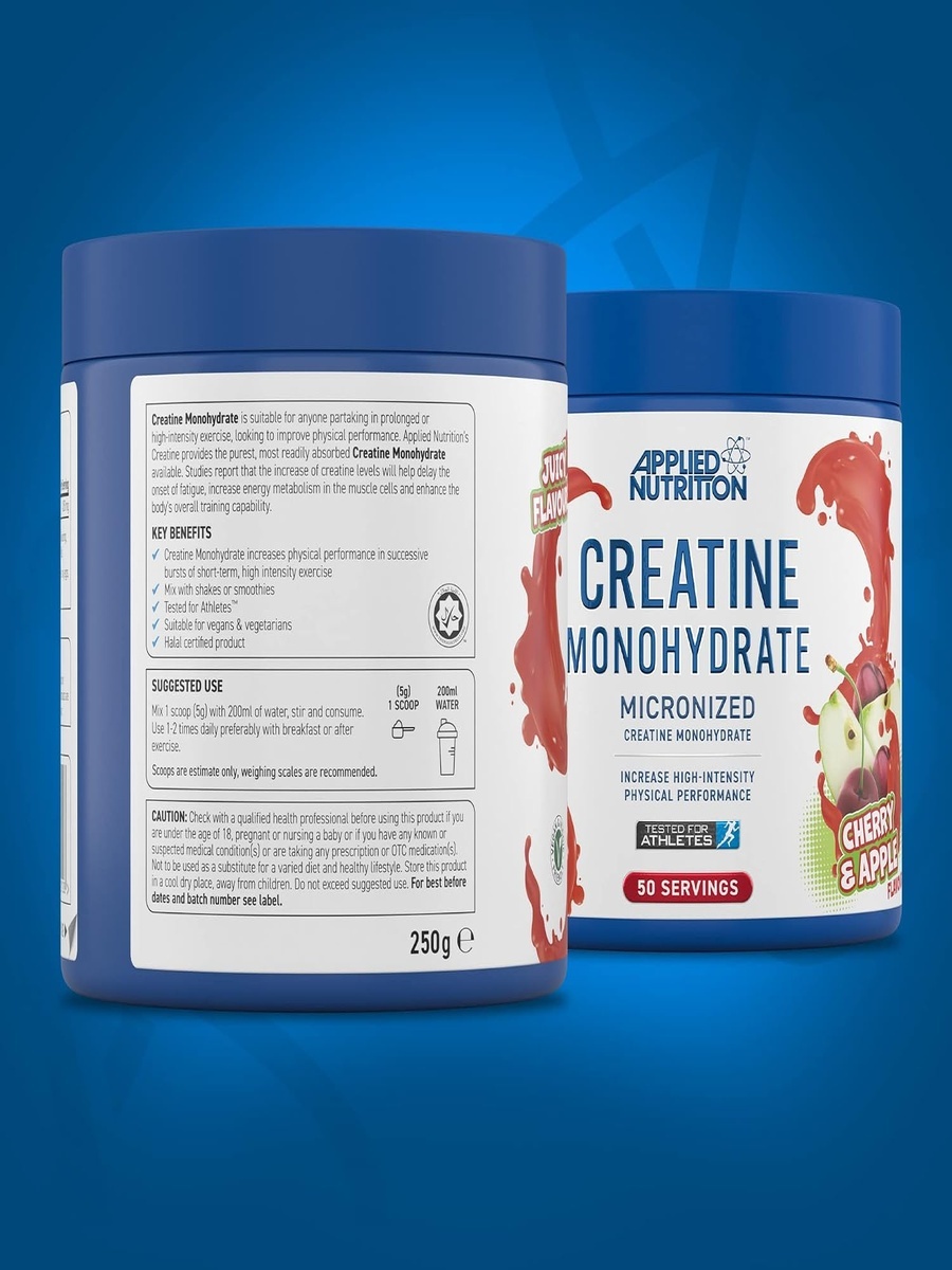 Creatine Flavoured | Cherry, 250 g | Bone and Joint Support | Creatine | 50 Servings