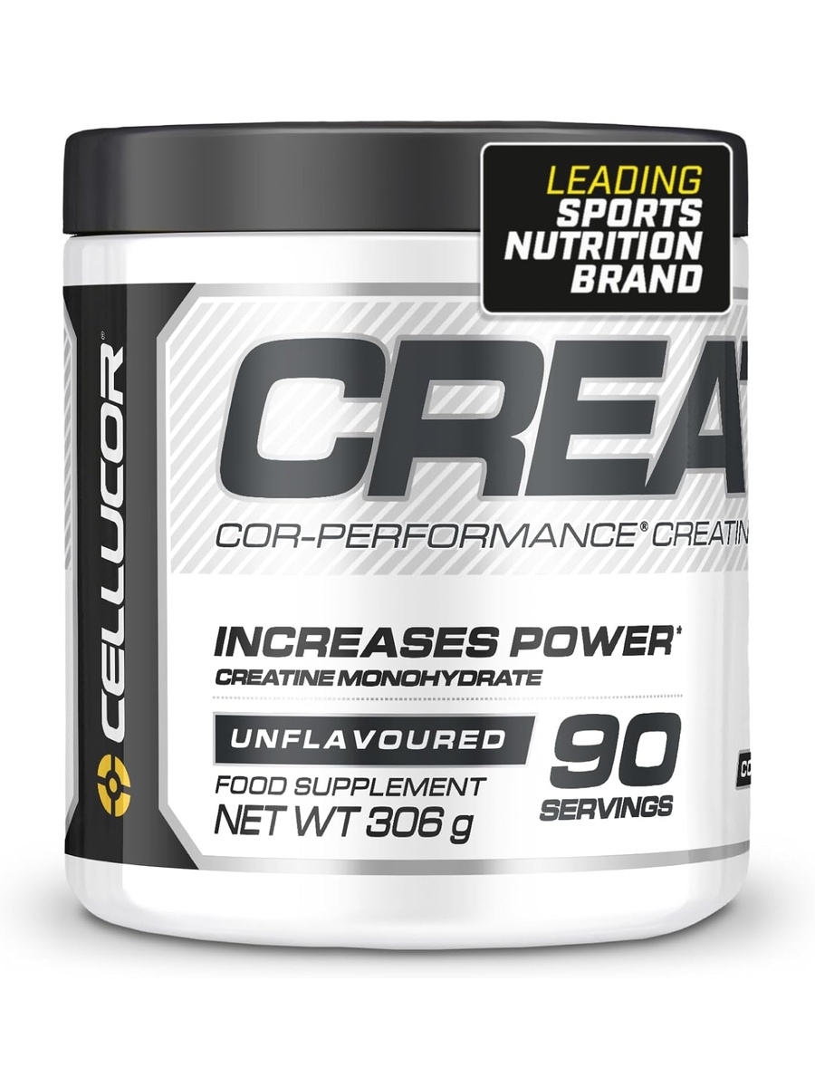 Cor-Performance Creatine Monohydrate Powder Micronized for Increased Absorption | Unflavored, 306 g | Muscle Growth | Creatine | 90 Servings