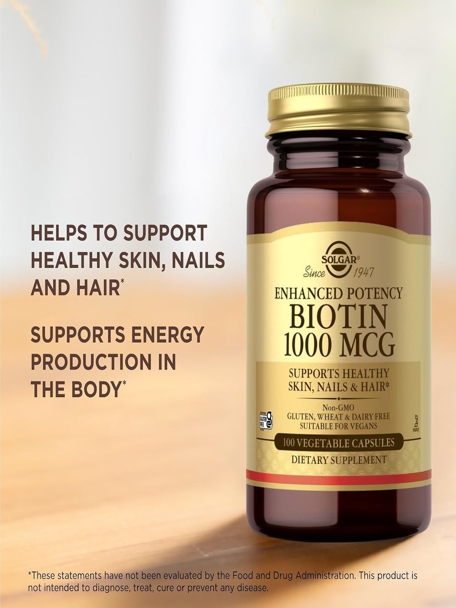Biotin 1000 mcg | Unflavored | Metabolism Improvement | Sodium |  100 Capsules