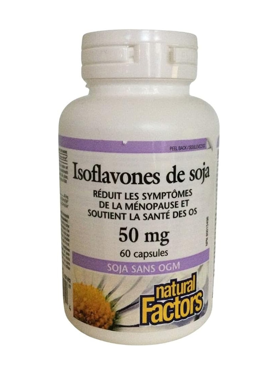 Soy Isoflavone Complex 50 mg | Unflavored | Soy Isoflavone Extract |  60 Capsules