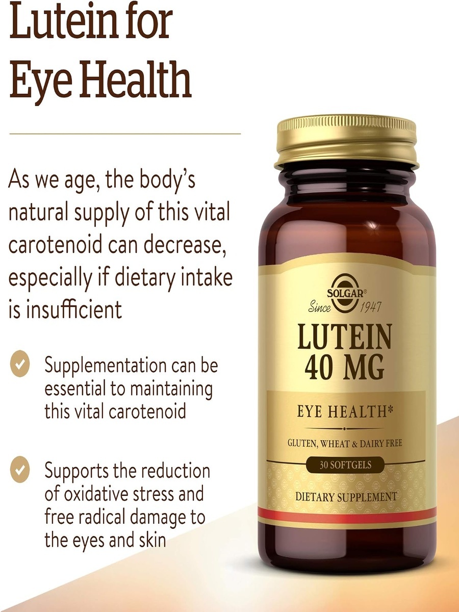 Lutein 40 mg | Unflavored | multivitamin |  30 Softgels